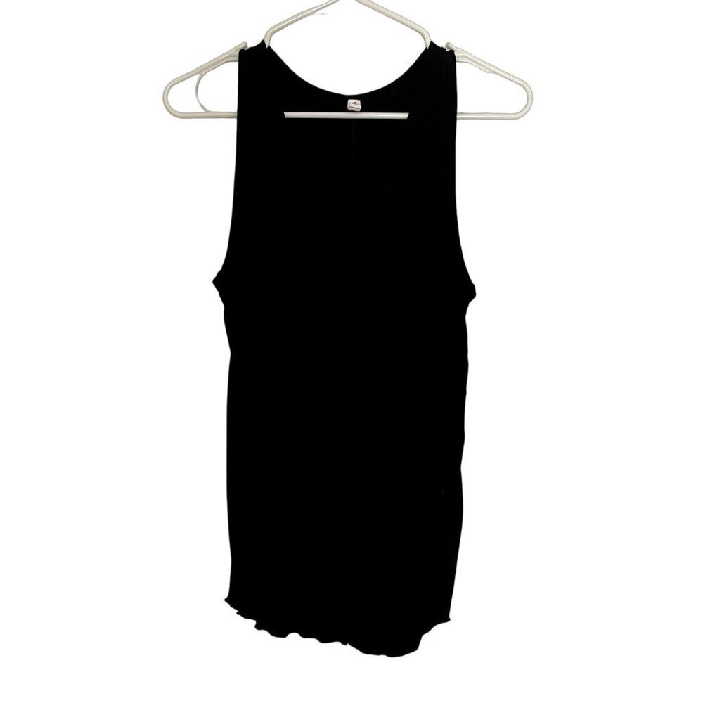 Wishlist black sleeveless summer top lightweight flowy tank top classic casual
